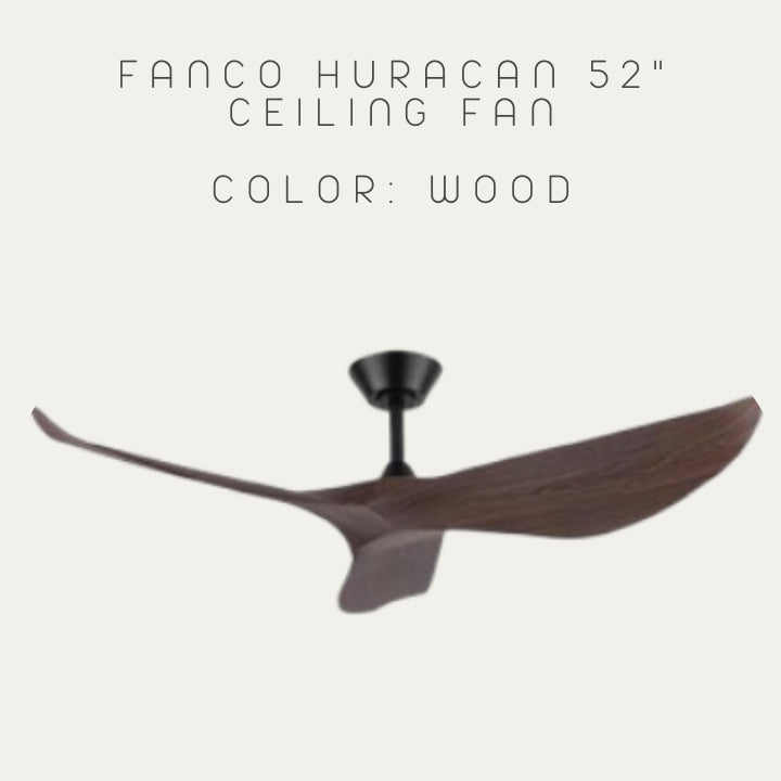 Fanco Huracan 52" DC Motor Ceiling Fan