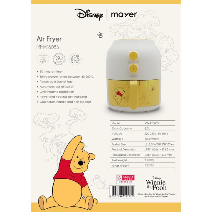 Mayer MMAF8083 AIR Fryer (Disney Winnie the Pooh)