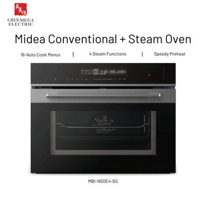 Midea Steam Conventional Oven with Grill (50 Litres) | MBI-N50E4-SG