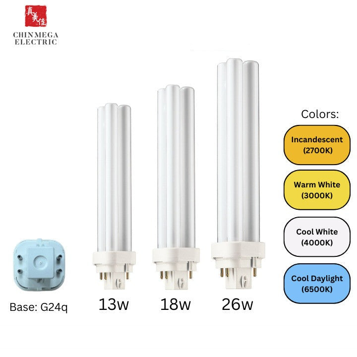 Philips Master PLC 4-Pin G24q Lamp 13W / 18W / 26W