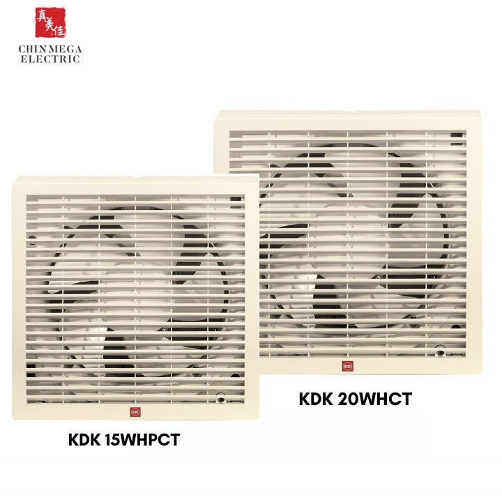 KDK 15cm/20cm Louver Type Window Mounted Ventilating Fan 15WHPCT/20WHCT