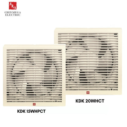 KDK 15cm/20cm Louver Type Window Mounted Ventilating Fan 15WHPCT/20WHCT