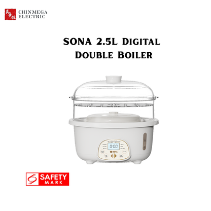 SONA 2.5L Digital Double Boiler SDB 1022