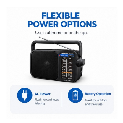 Panasonic RF-2400D Portable AM/FM Radio