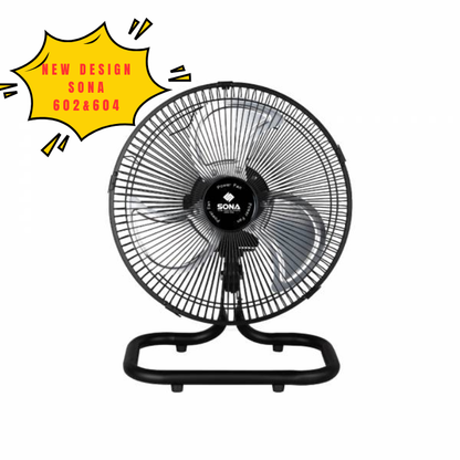 Sona 12" / 14" / 16" / 18" / 20" Electric Power Floor Fan SOF 602 / 6053 / 604 / 6056 / 6058