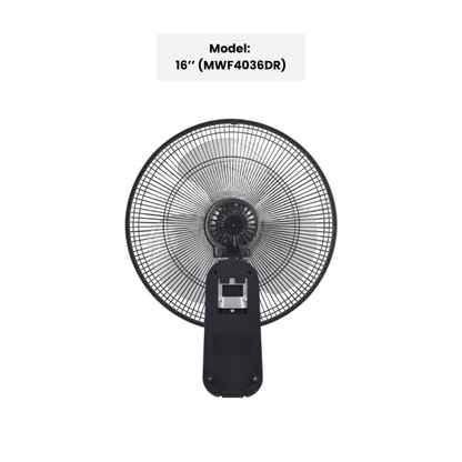 Mistral BLDC Wall Fan with Remote 16" (MWF4036DR) / 18" (MWF1810DR)