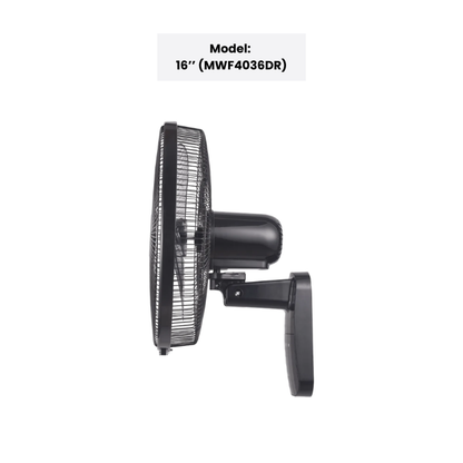 Mistral BLDC Wall Fan with Remote 16" (MWF4036DR) / 18" (MWF1810DR)