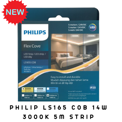 Philips LS161 13W 24V COB LED strip/ Continuous no dot LED strip/ Cove light/ Cabinet Lighting