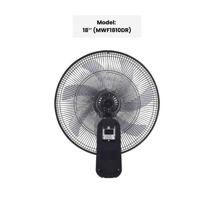 Mistral BLDC Wall Fan with Remote 16" (MWF4036DR) / 18" (MWF1810DR)