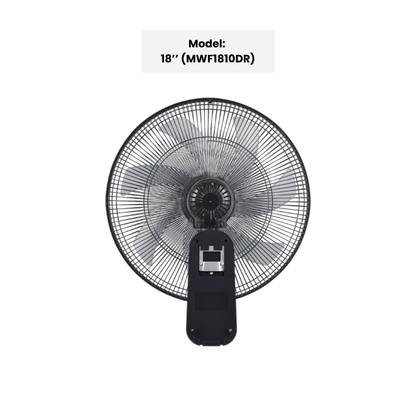 Mistral BLDC Wall Fan with Remote 16" (MWF4036DR) / 18" (MWF1810DR)