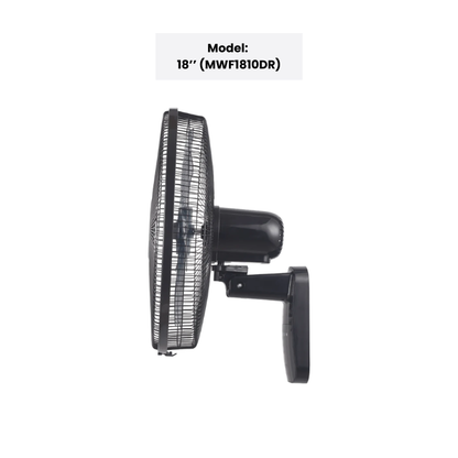 Mistral BLDC Wall Fan with Remote 16" (MWF4036DR) / 18" (MWF1810DR)