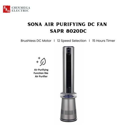 SONA Air Purifying DC Fan SAPR 8020DC