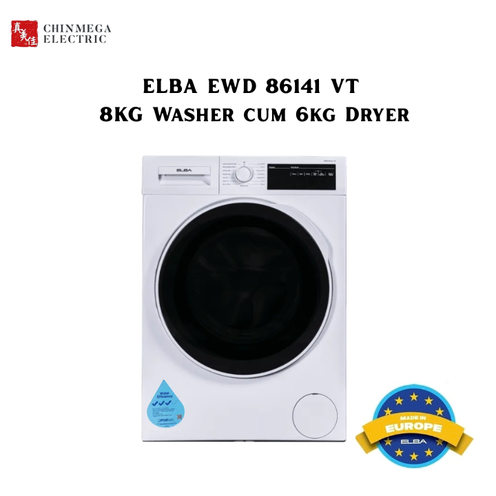 ELBA EWD 86141 VT 8kg Washer Cum 6kg Dryer