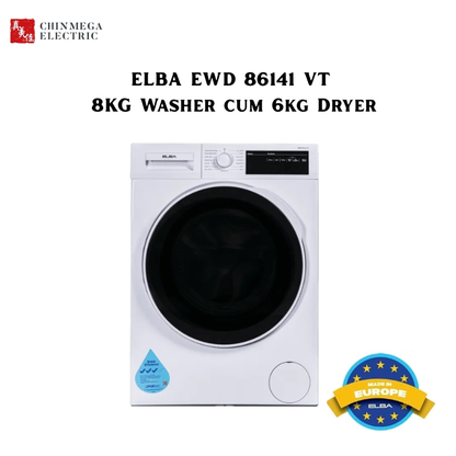 ELBA EWD 86141 VT 8kg Washer Cum 6kg Dryer