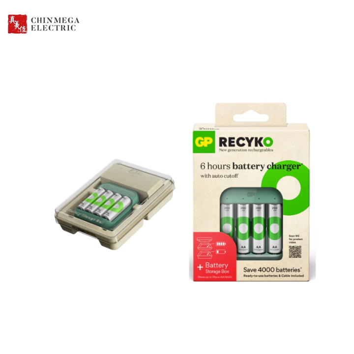 GP ReCyko B423 Battery Charger with 4x AA