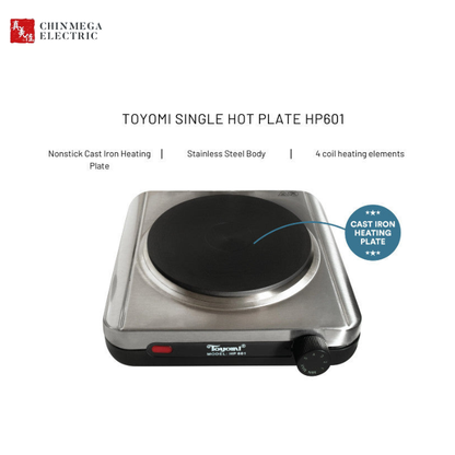 TOYOMI Hot Plate Stainless Steel Body Single | HP 601