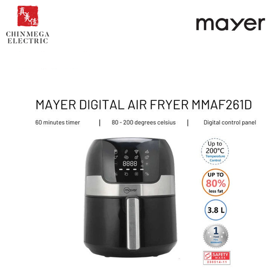 Mayer Digital Air Fryer 3.8L MMAF261D