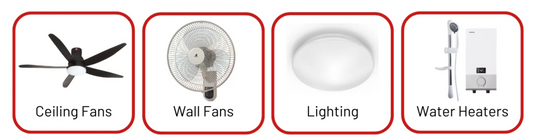 Installation Services (Ceiling Lamps/Heaters/Wall & Ceiling Fans)