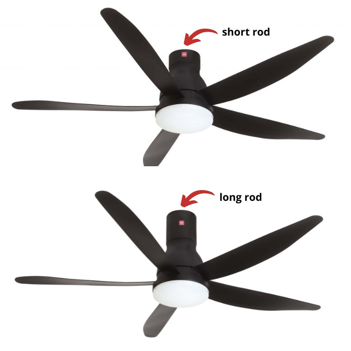 KDK 60" DC Motor Ceiling Fan With LED Light | U60FW