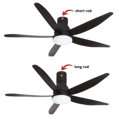 KDK 60" DC Motor Ceiling Fan With LED Light | U60FW