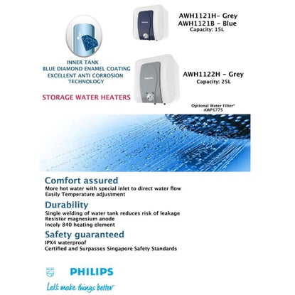Philips AWH1121H / AWH1122H Storage Water Heater 15L / 25L