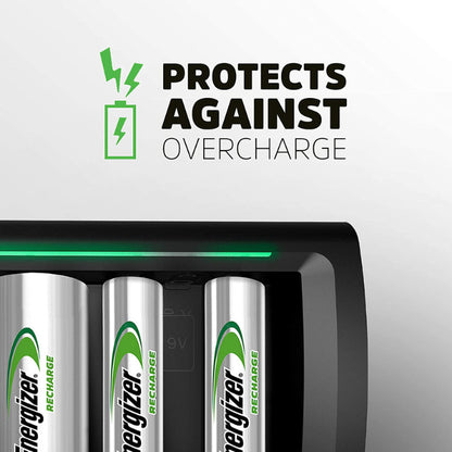 Energizer Accu Recharge Universal Charger (No Cell) For AA/AAA/C/D/9V Rechargeable Batteries