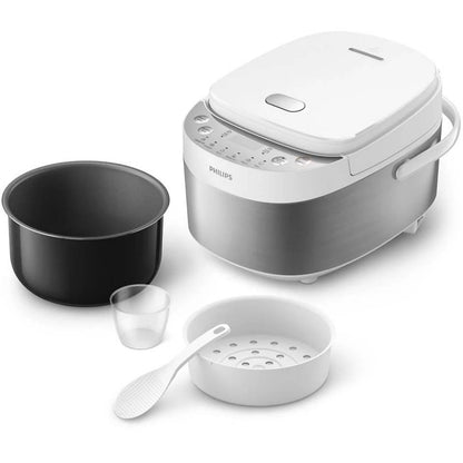 Philips HD3170 Rice Cooker 0.85L | 8 Pre-Set Menu, Non Stick Inner Pot, Removable Lid