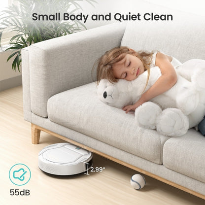 Lefant 4000 Pa M210 Robot Vacuum | Clean 1300sft² in 120 min | Dustbin 500ml