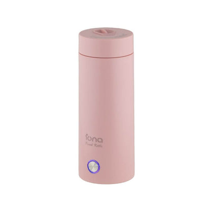 IONA 400ml Portable Electric Stainless Steel Travel Kettle - GLTK380 (White/ Pink)
