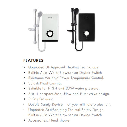 Mistral MSH101P Instant Water Heater