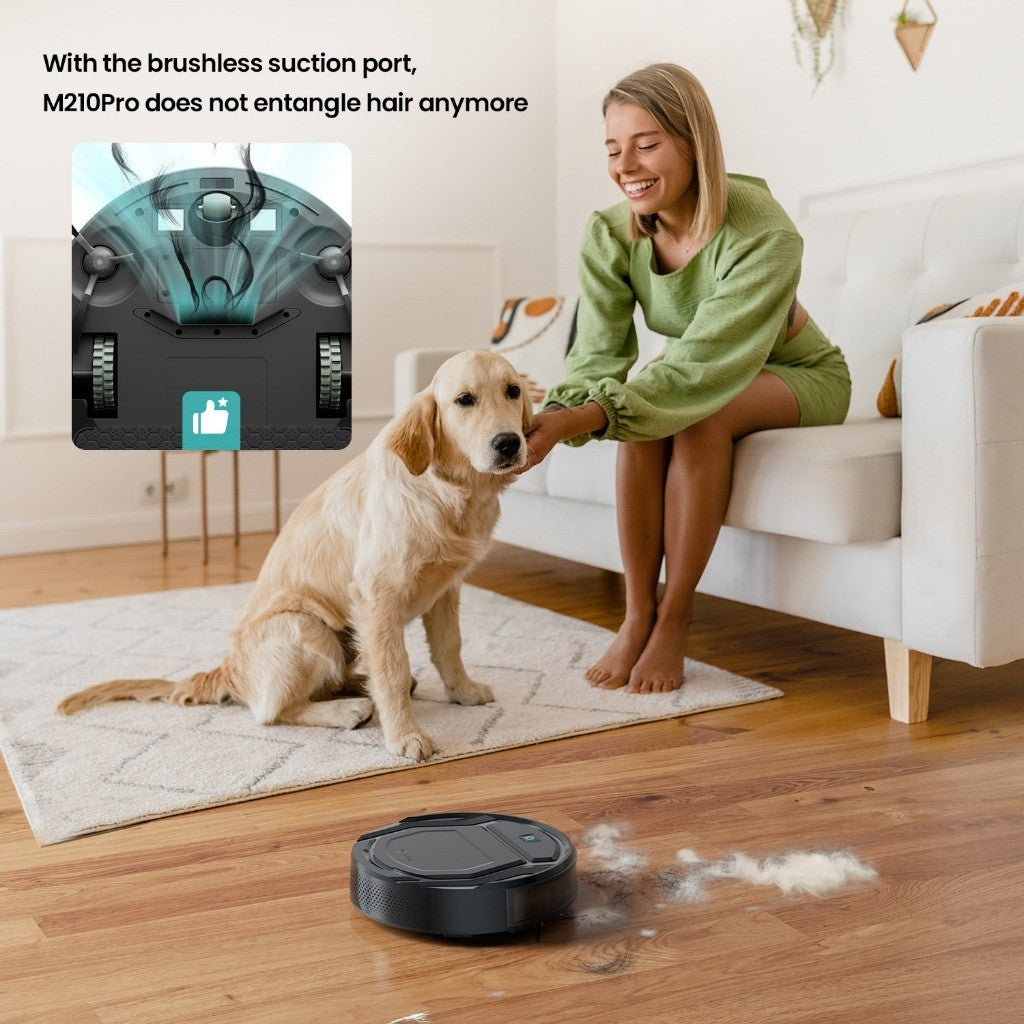 Lefant 4000Pa M210 Robot Vacuum | Clean 1300sft² in 120 min | Dustbin 500ml