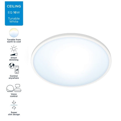 WiZ Superslim Smart Ceiling 16W Tunable Warm to Cool White