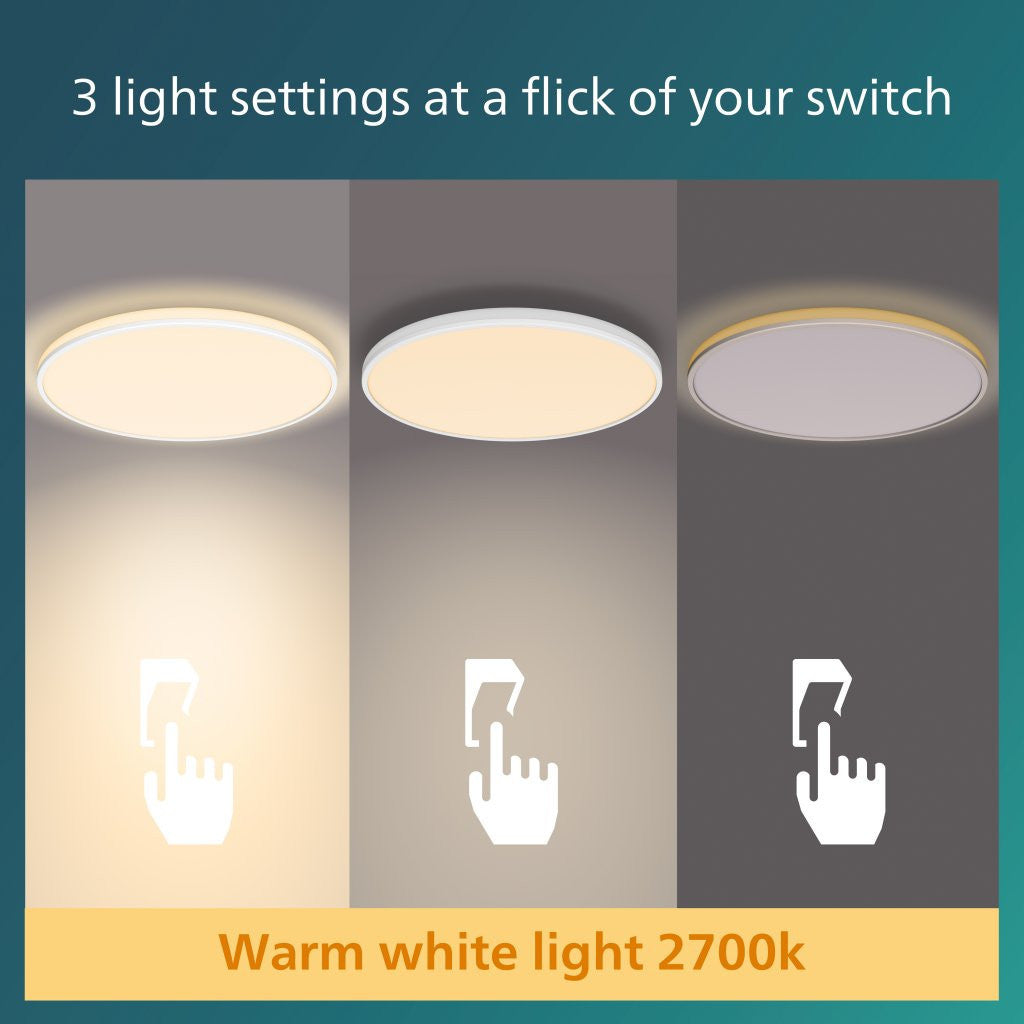Philips Ozziet CL570 Ceiling Light 22W / 36W, 2700K / 4000K