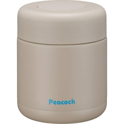Peacock 300ml Food Jar Stainless Steel - Sand Beige / Citron Yellow (LKD-30 Y)