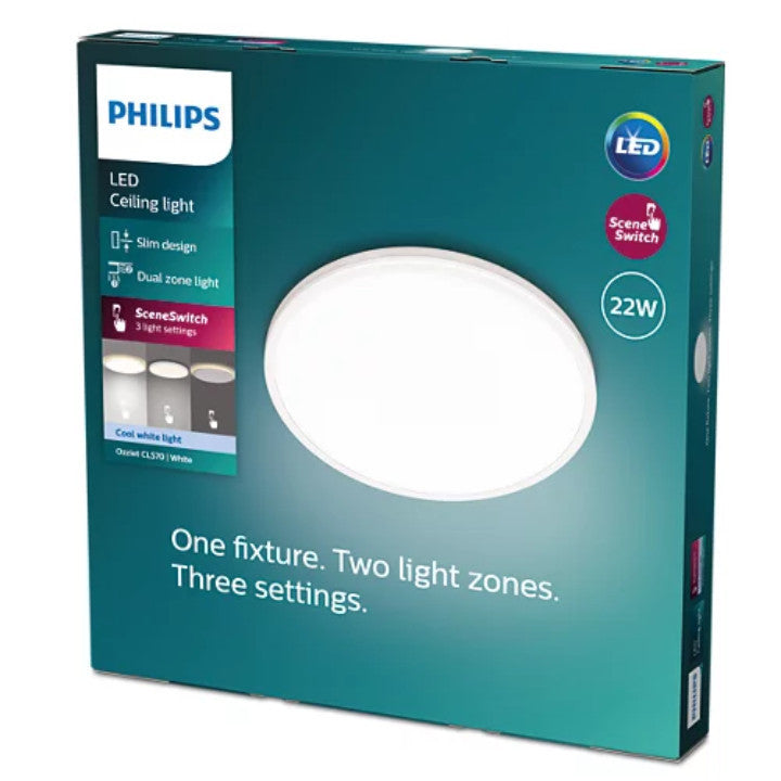 Philips Ozziet CL570 Ceiling Light 22W / 36W, 2700K / 4000K