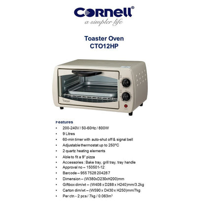 Cornell Oven Toaster 9L CTO-12HP