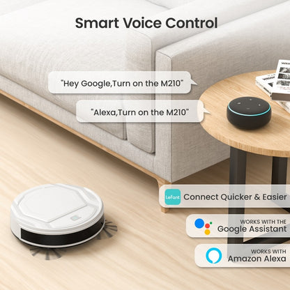 Lefant 4000Pa M210 Robot Vacuum | Clean 1300sft² in 120 min | Dustbin 500ml
