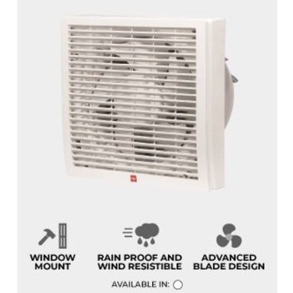 KDK 15cm/20cm Louver Type Window Mounted Ventilating Fan 15WHPCT/20WHCT
