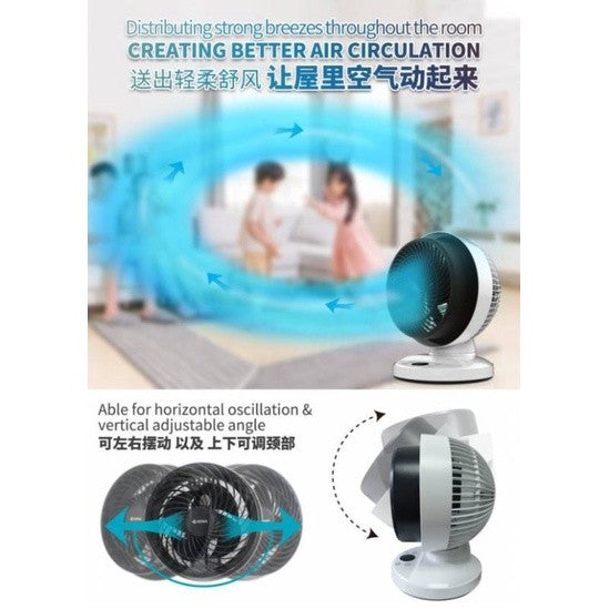 Sona 8 inches Turbine Circulating Fan STC 6048 (3 Years Warranty on Motor)