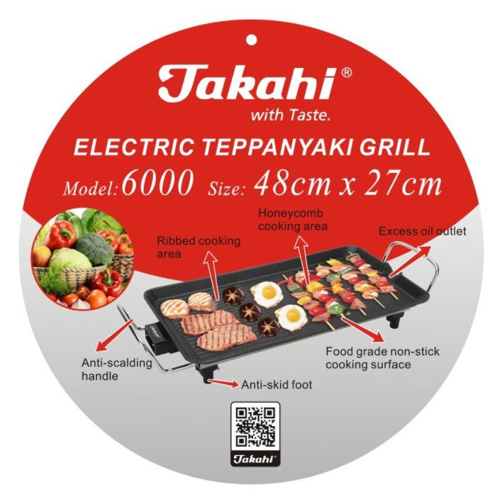 Takahi Electric Teppanyaki Grill | Model 6000 / 8000