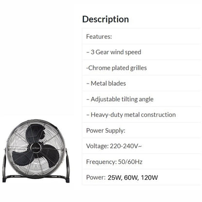Aerogaz 9"/12"/16" Power Fan AZ-809PF | AZ-812PF | AZ-816PF