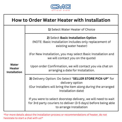 Mistral DC Pump Instant Water Heater with Rain Shower | MSH103
