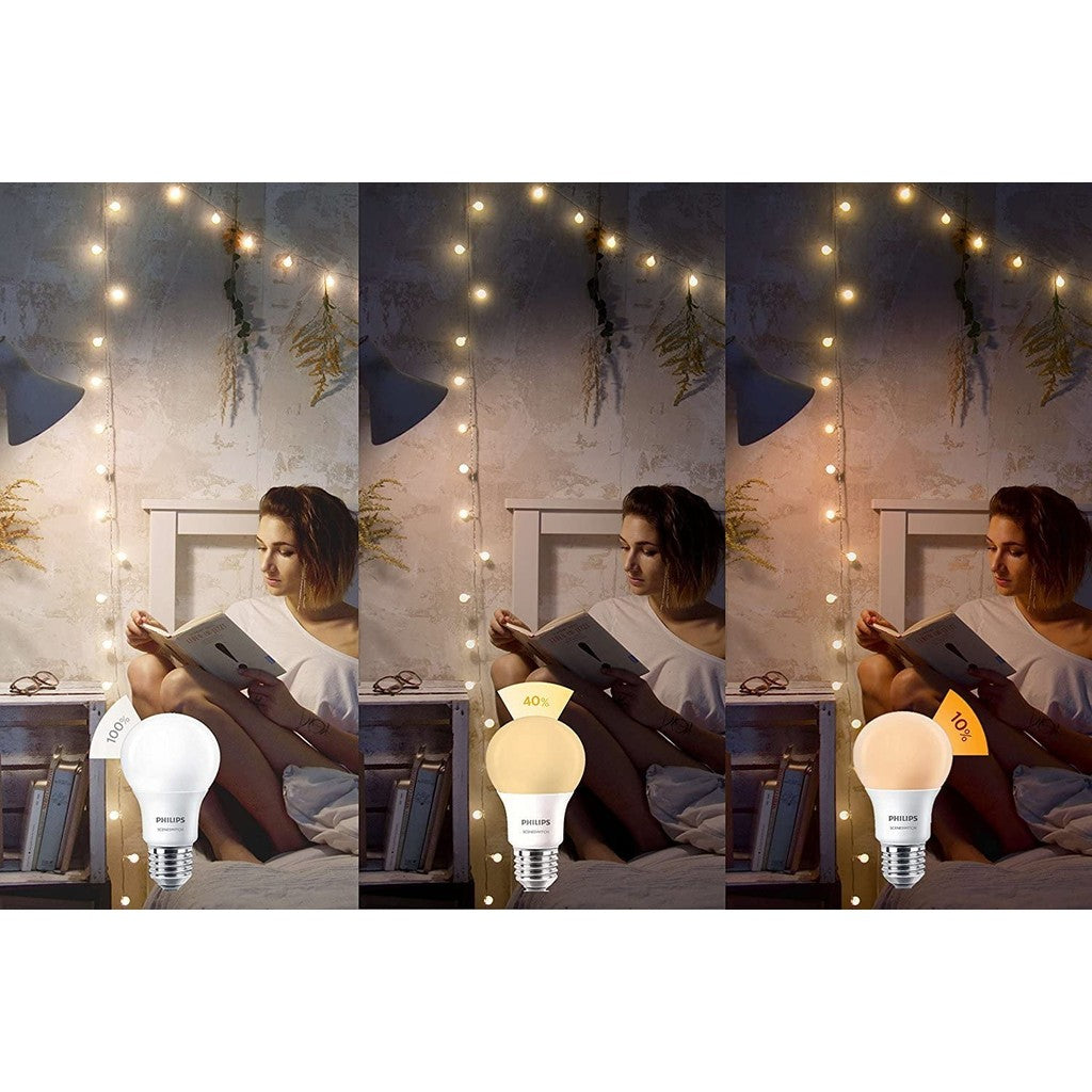 Philips LED A60 E27 Scene Switch Bulb | 2 Color in 1 Bulb & 3 Light in 1 Bulb