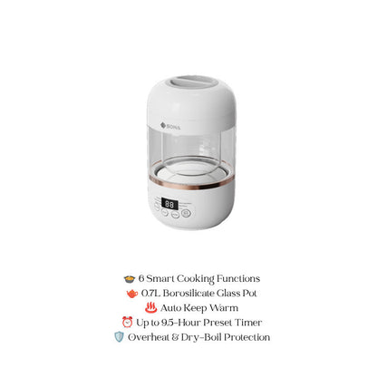SONA 0.7L Bird Nest Digital Double Boiler SBN 1086