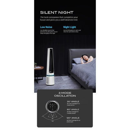 Mistral MBFAP500 (White) Blade Free Fan with Air Purifier