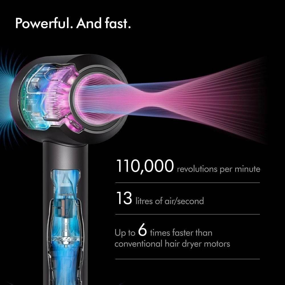 Dyson Supersonic Hair Dryer HD15 with Flyaway Smoother (4 Attachments // Nickel & Copper // 2 Years Warranty)