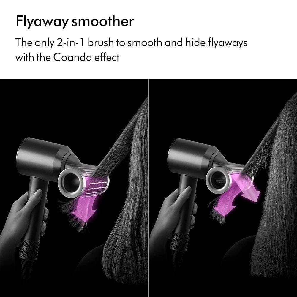 Dyson Supersonic Hair Dryer HD15 with Flyaway Smoother (4 Attachments // Nickel & Copper // 2 Years Warranty)