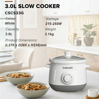 Cornell Slow Cooker 3L CSCS33G