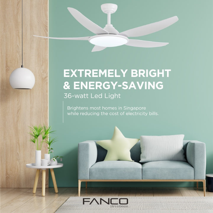 FANCO TRIBUTO 46" & 56"  DC MOTOR CEILING FAN (Whatsapp for Installation Service)