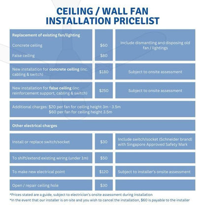 Point One Blizzard VSPEC-IV Smart Ceiling Fan (Installation Available)